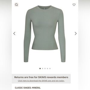 SKIMS Long Sleeve T-Shirt